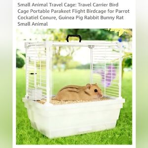 White Small Animal Cage for Pets